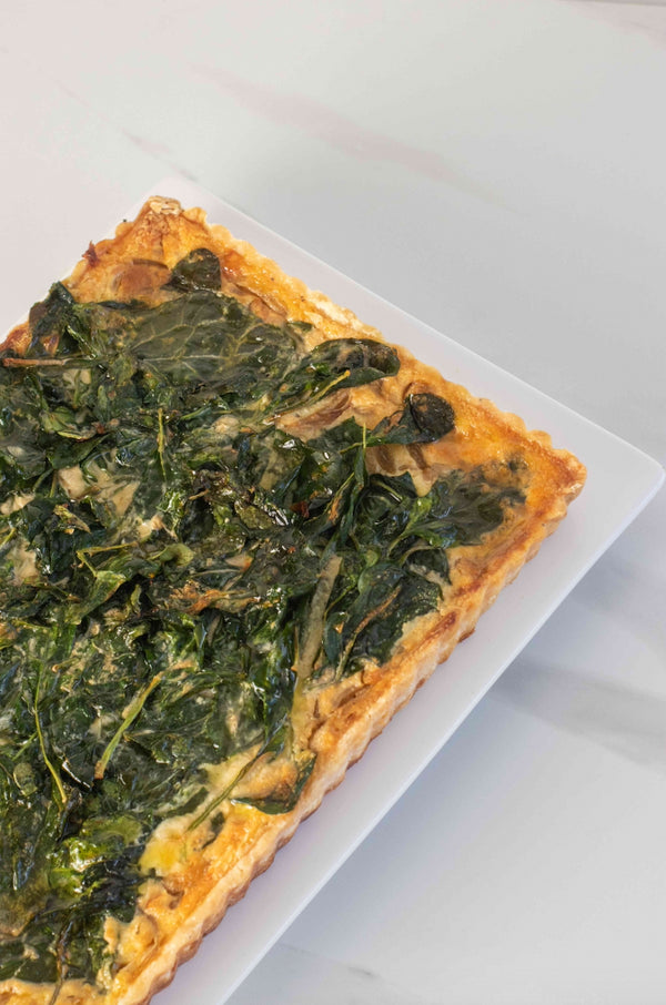 Spinach & Caramelized Onions Quiche